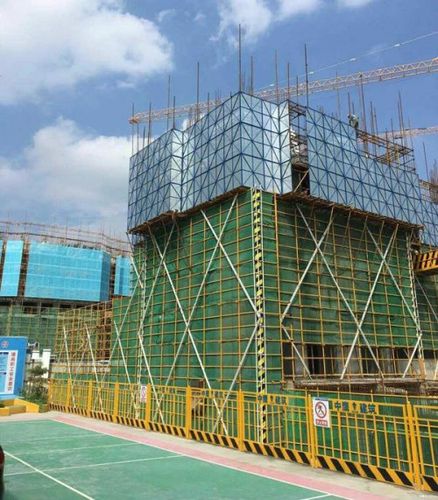 郑州建筑工地施工安全外挂网爬架网全钢爬架网厂家